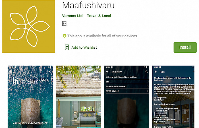 މާފުށިވަރު ރިސޯޓުން މޯބައިލް އެޕްލިކޭޝަނެއް ތައާރަފްކޮށްފި